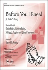 Before You I Kneel SATB choral sheet music cover